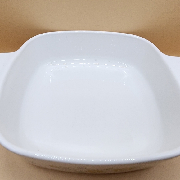 Corning Ware Yellow Floral Bouquet 1 Quart Casserole Dish Vintage - Picture 2 of 5